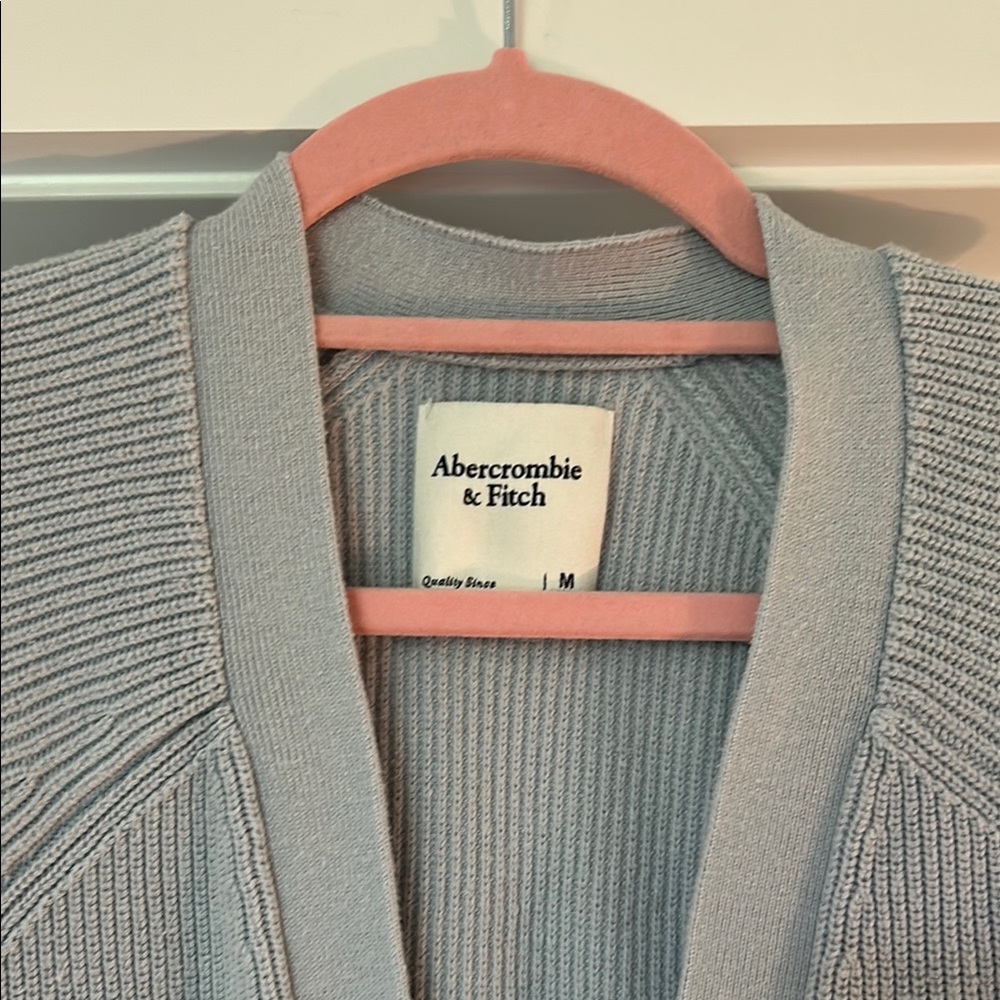 Abercrombie & Fitch Blue Cardigan - Medium